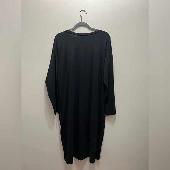 Eileen Fisher Stretch Jersey Knit Crew Neck Dress Medium - Picture 8 of 8